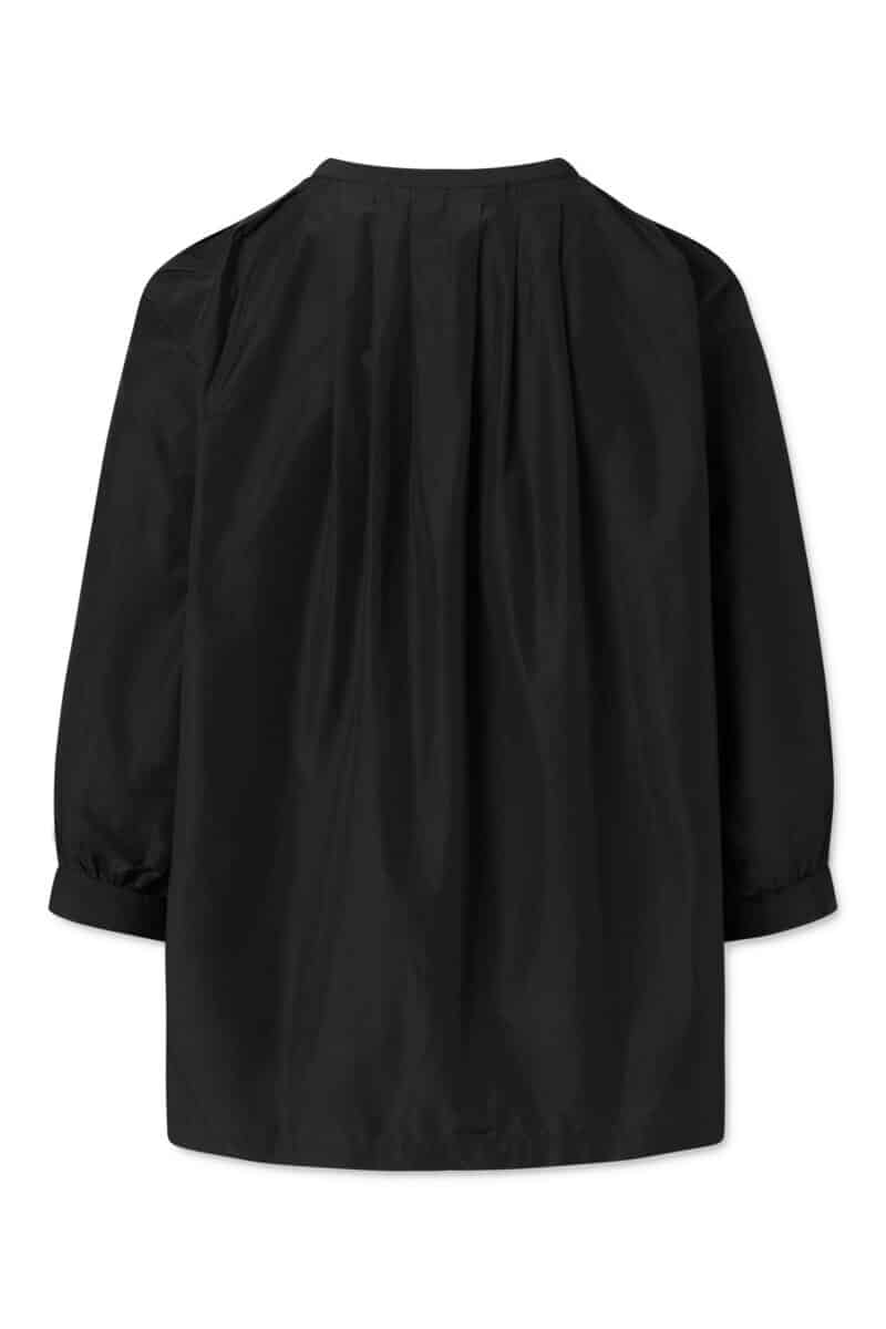 ALLIE BLOUSE TAFFETA - BLACK - Image 2