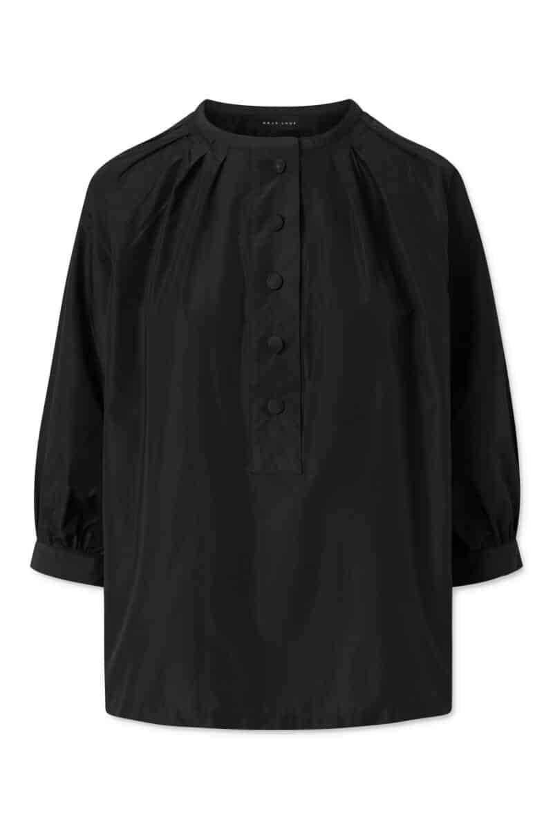 ALLIE BLOUSE TAFFETA - BLACK
