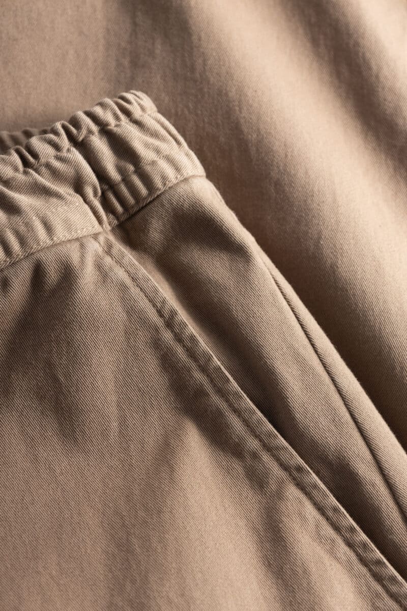 PALLA GMTD GARMENT DYED POPLIN - LIGHT BROWN - Image 4