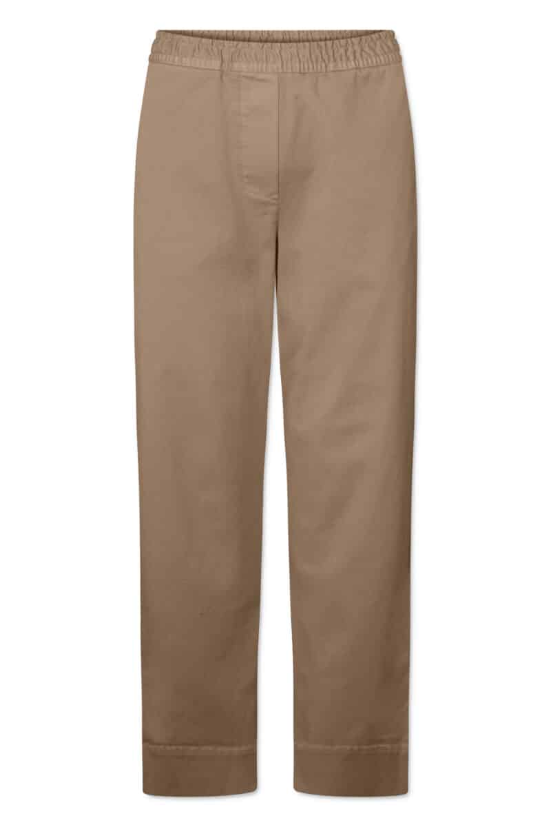PALLA GMTD GARMENT DYED TWILL - LIGHT BROWN