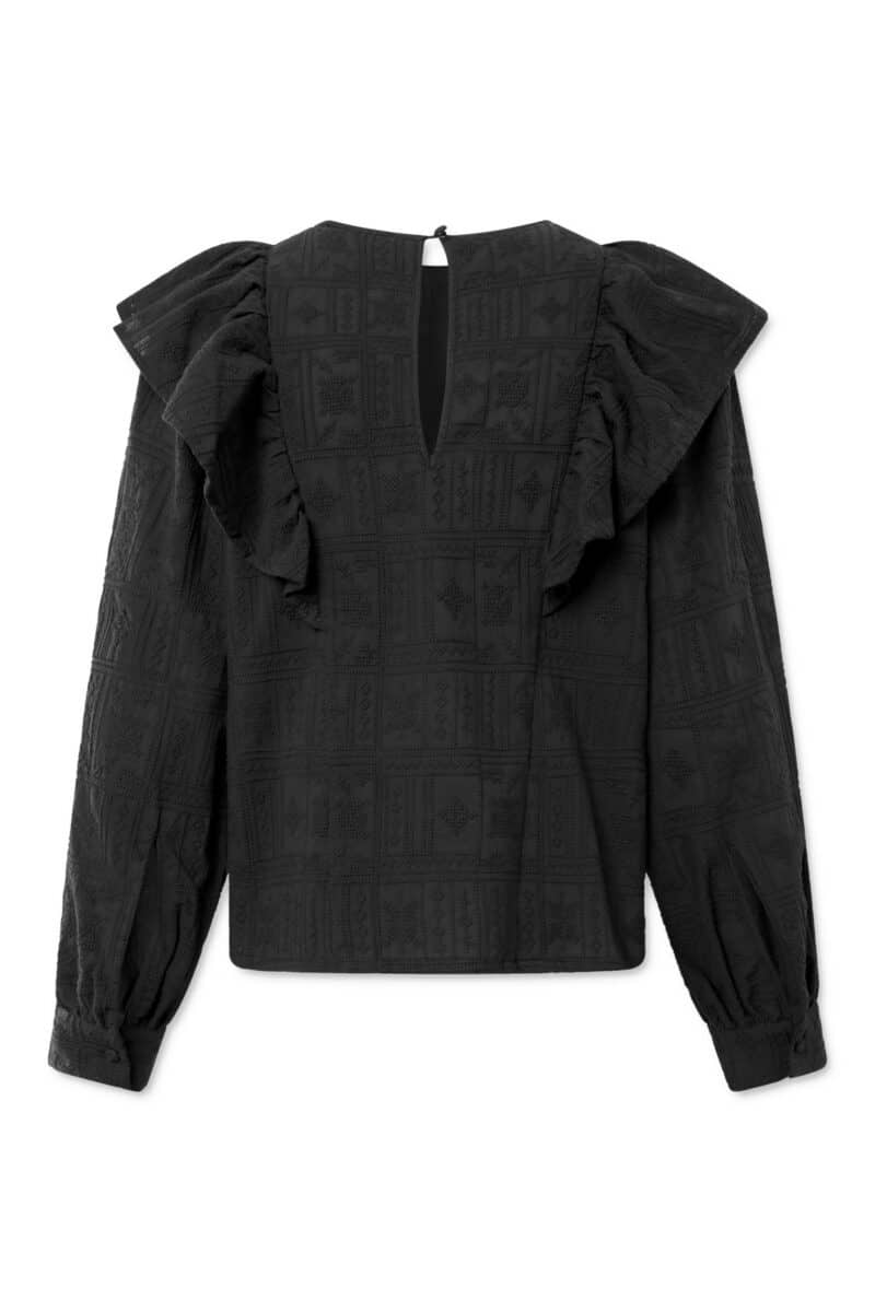 TOULOUSE BLOUSE - BLACK - Image 3