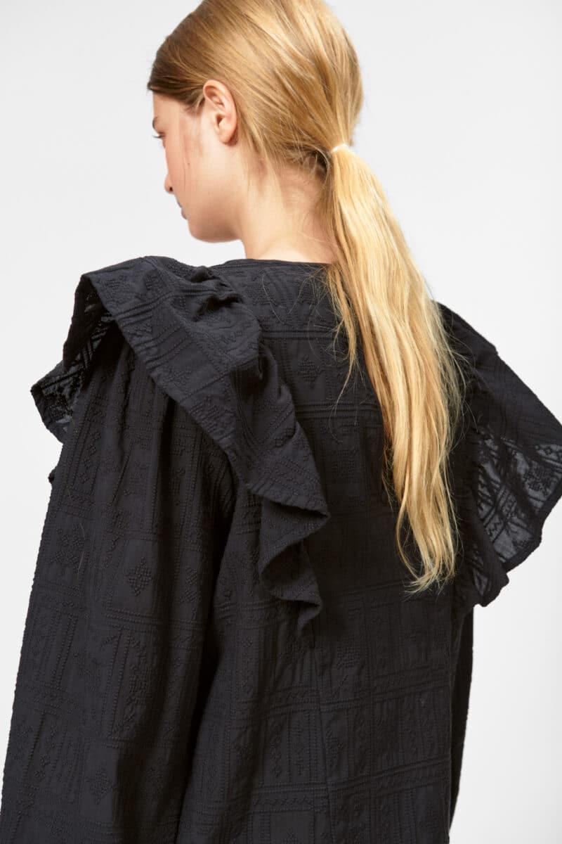 TOULOUSE BLOUSE - BLACK - Image 5