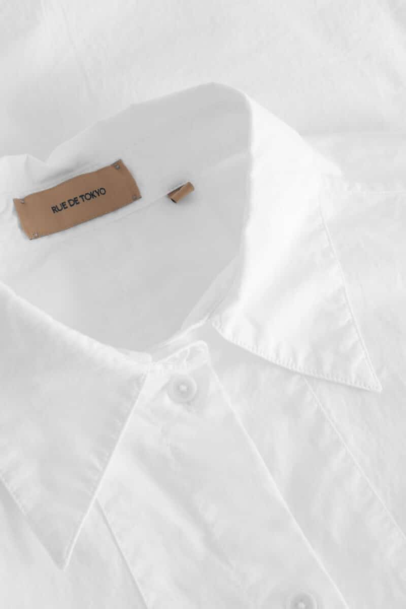 SIGNE GARMENT DYED POPLIN - WHITE - Image 3