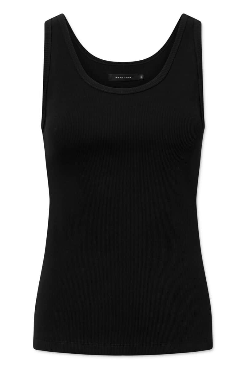 STAR TANKTOP COTTON RIB - BLACK - Image 2
