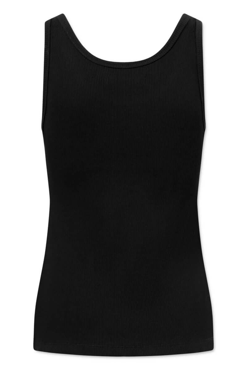 STAR TANKTOP COTTON RIB - BLACK - Image 3