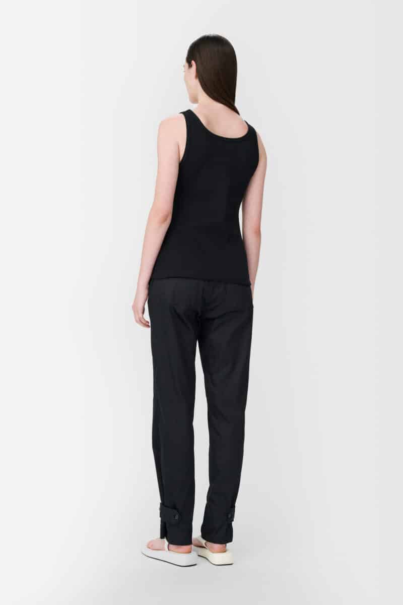 STAR TANKTOP COTTON RIB - BLACK - Image 6