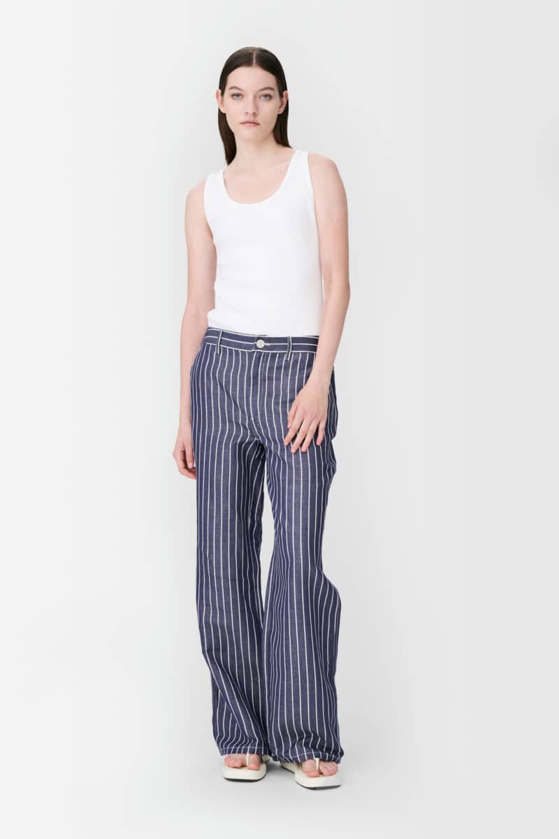 STAR TANKTOP COTTON RIB - WHITE