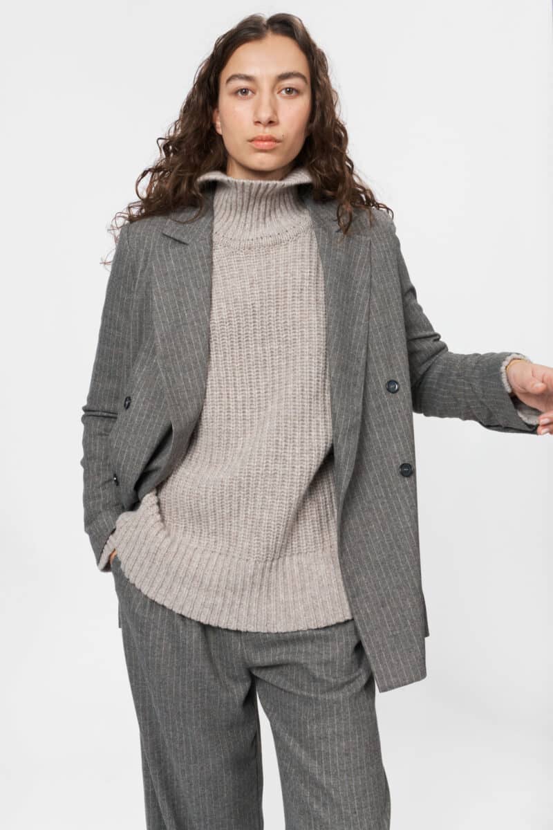 GOSTA PANTS - MULTI GREY STRIPE - Image 7