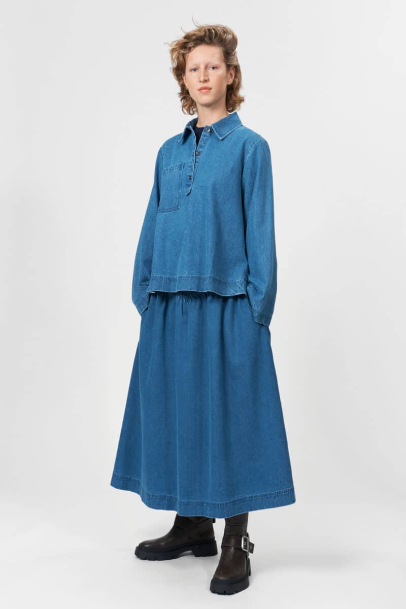 ZION SHIRT - HEAVY WASHED DENIM - Image 3