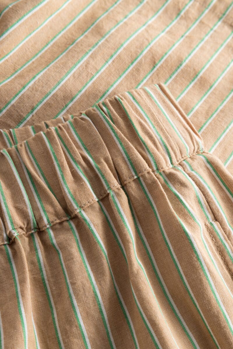 ALESSANDRA SHORTS - BROWN STRIPE - Image 3