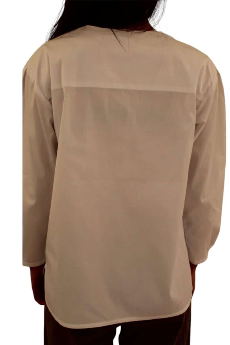 CELINA SHIRT FANCY POPLYN - WHITE - Image 4