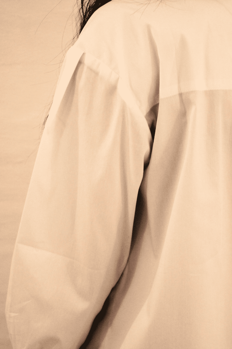 CELINA SHIRT FANCY POPLYN - WHITE - Image 5