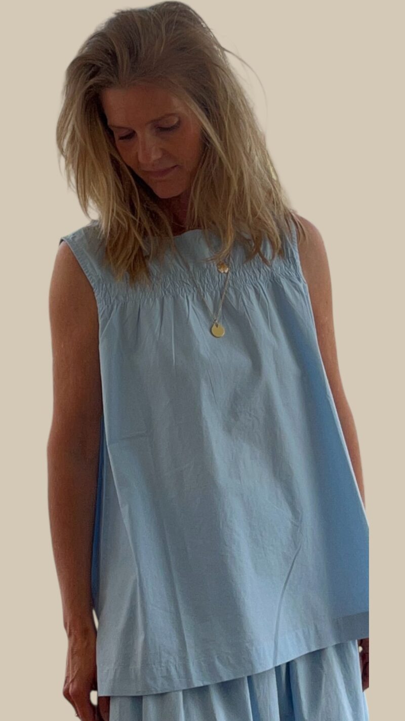 LAURA BELL TOP - SUMMER BLUE - Image 2