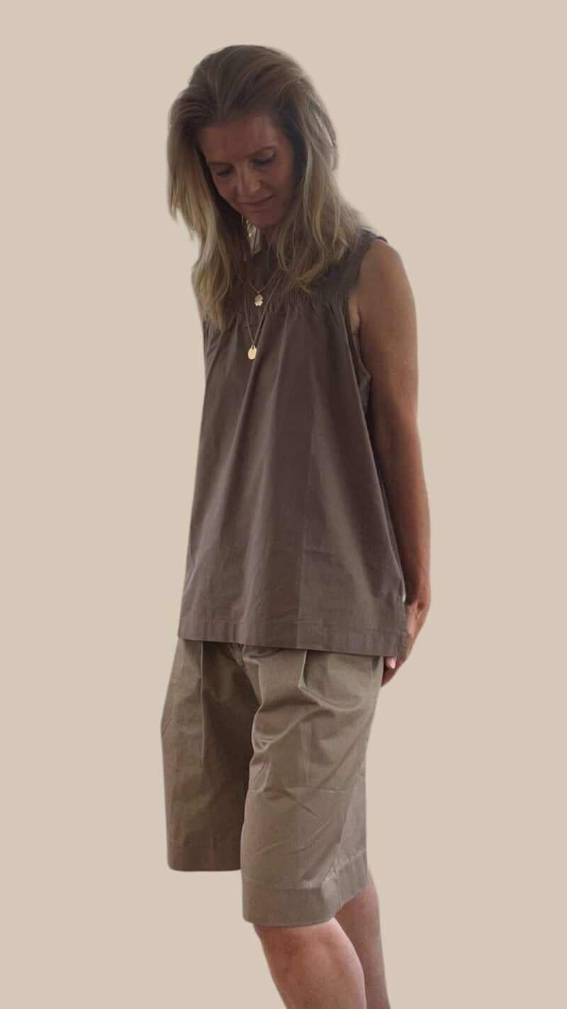 LAURA BELL TOP - BROWN - Image 3