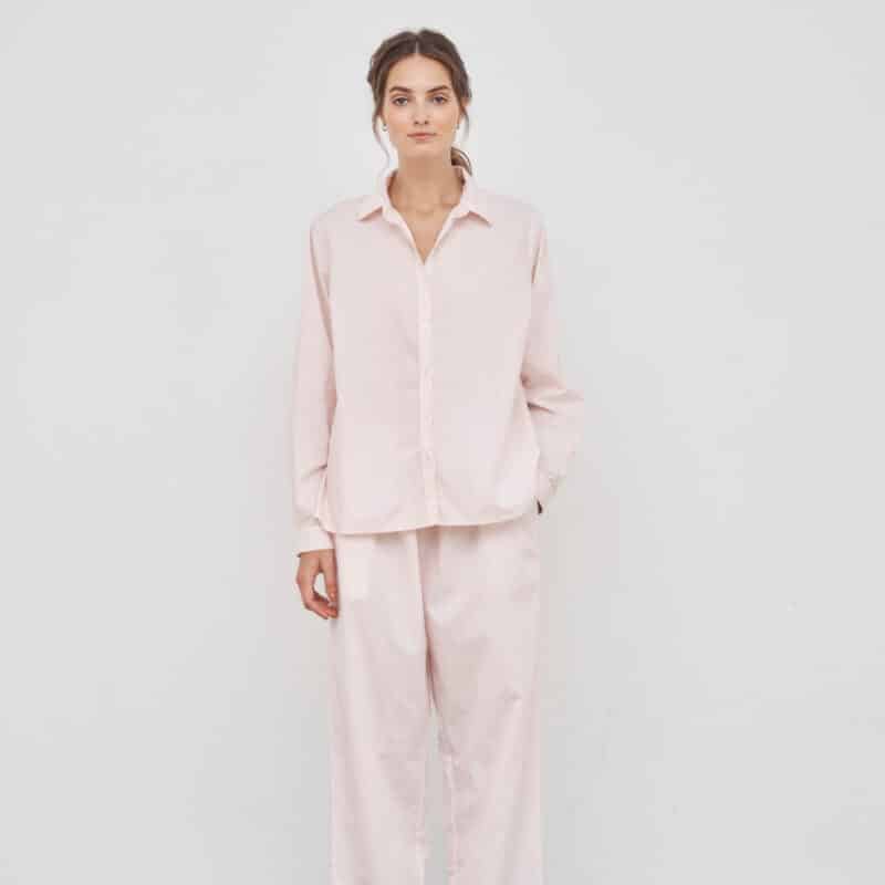 LAURA CLASSIC SHIRT - PALE ROSE - Image 2