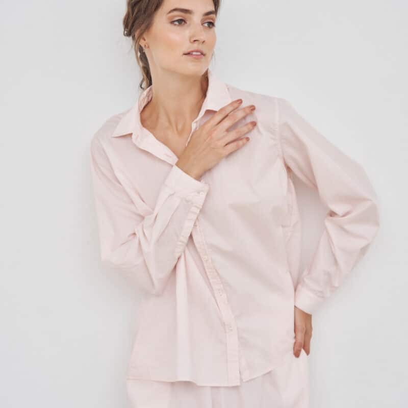 LAURA CLASSIC SHIRT - PALE ROSE - Image 3