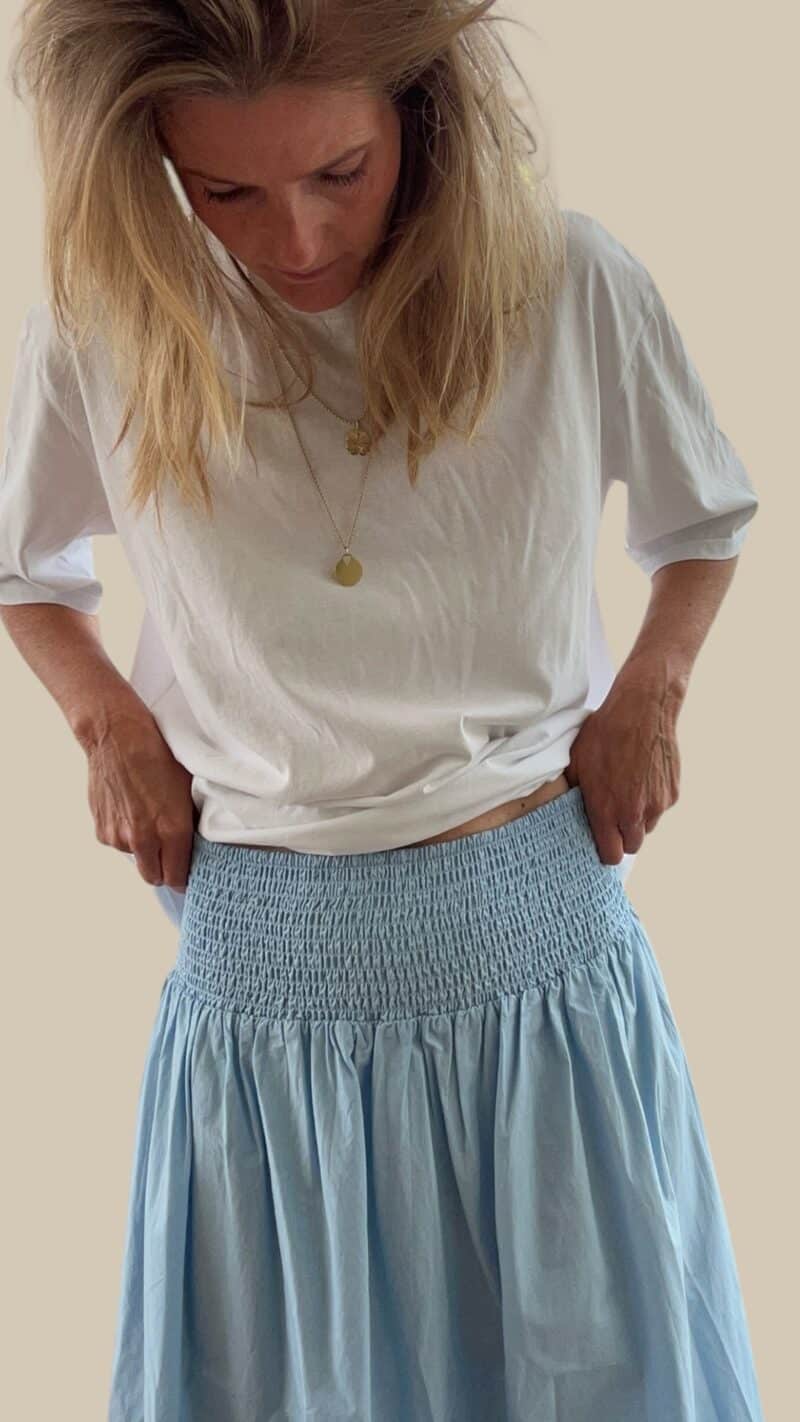 LAURA LONG SKIRT - SUMMER BLUE - Image 3