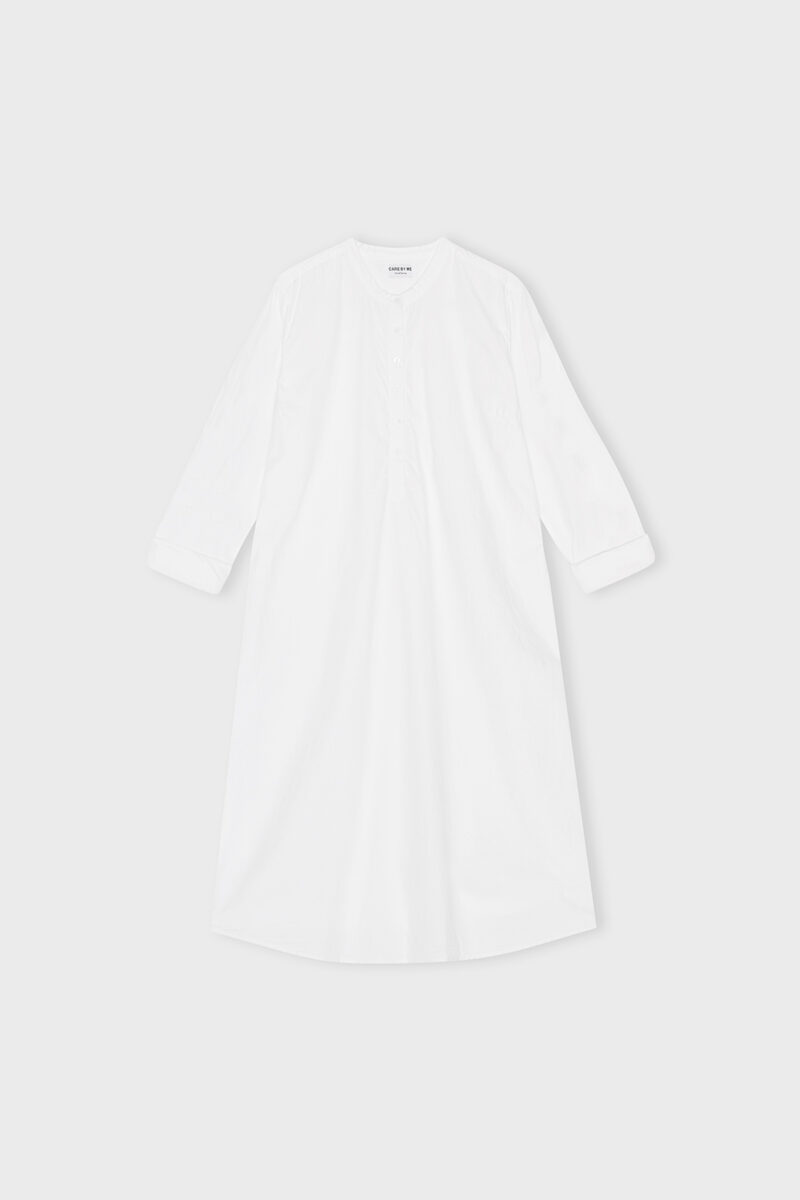 LAURA SHIRT DRESS - PURE WHITE