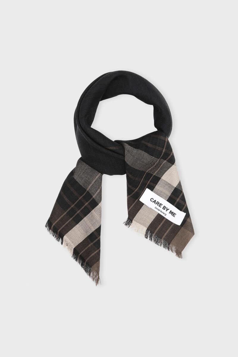 PALERMO SCARF - BLACK/BROWN