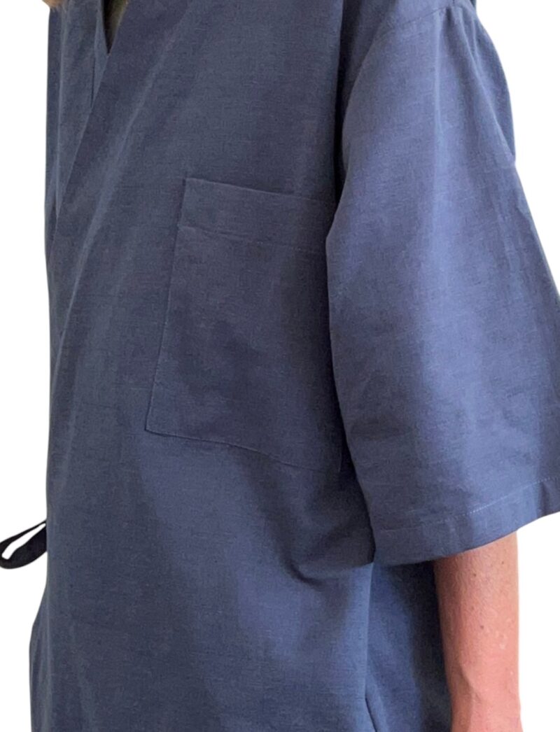 SERGEI SHIRT STRUCTURED COTTON - BLUE - Image 3